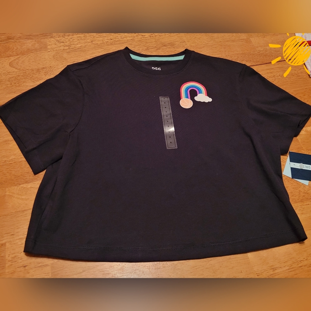 DSG Basketball Crop Tee S 8/9 Black